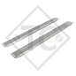 Ramp made from aluminium type 400/1500/215, straight, 1 pair