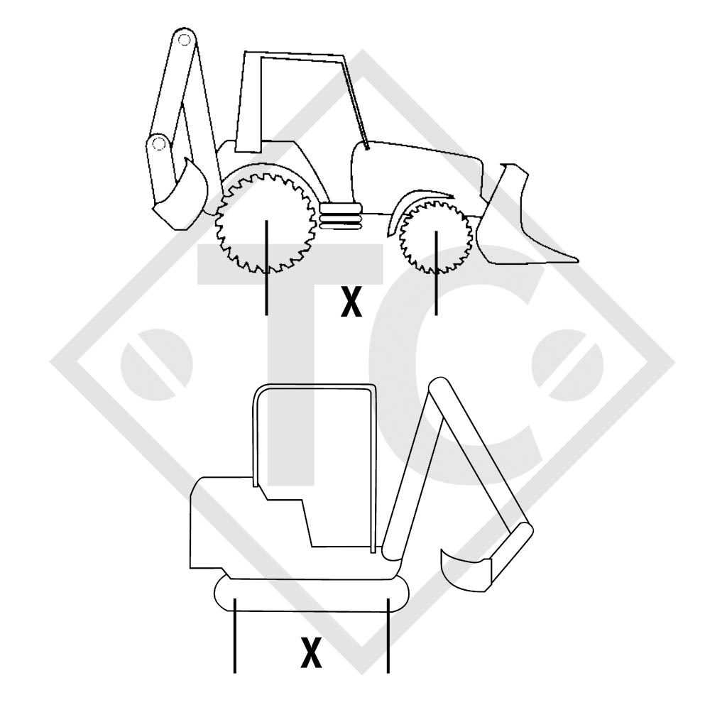 Rampe de chargement en aluminium type 60A20GH450, version A, 1 pièce