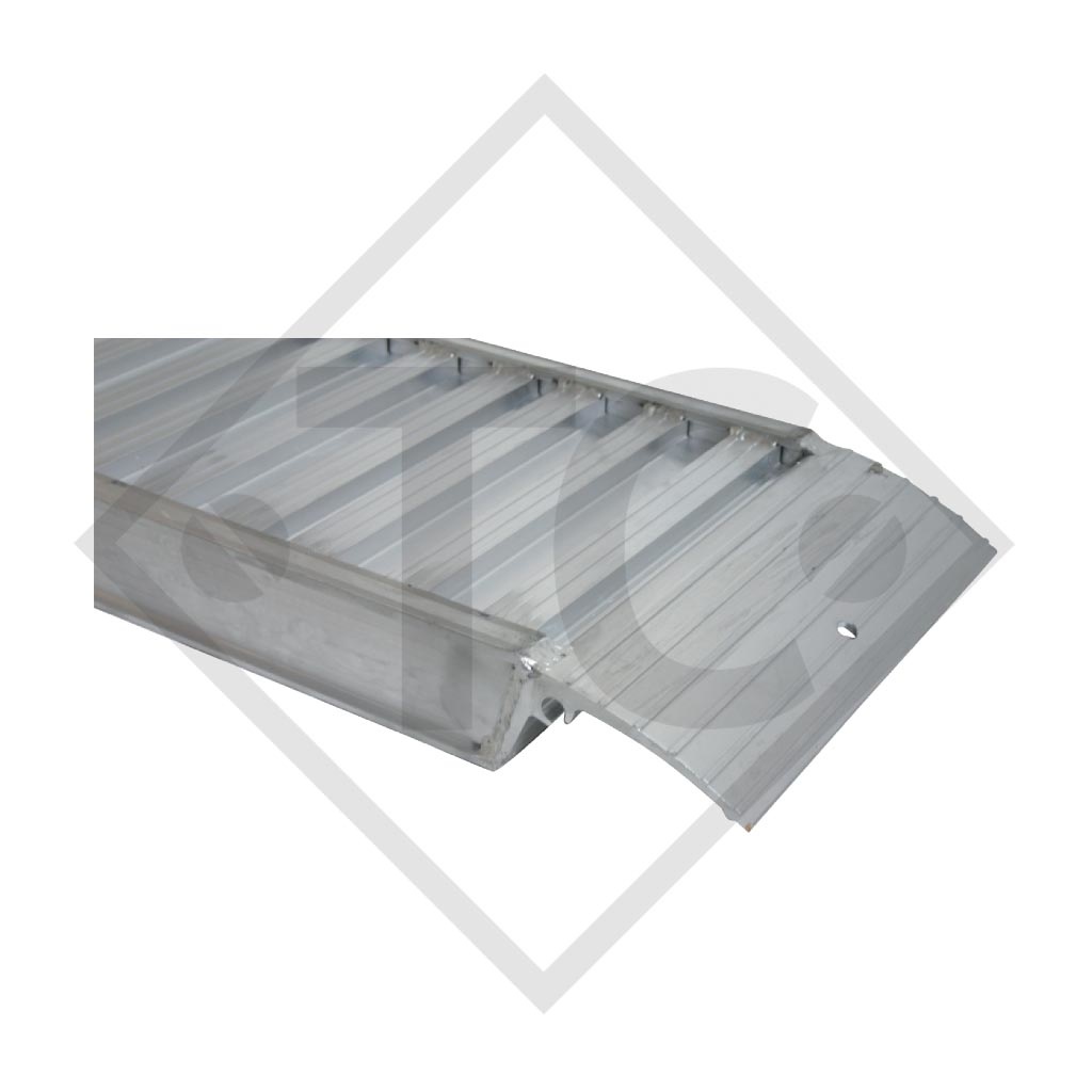 Ramp made from aluminium type 60A20 H539, version B, 1 piece