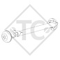 Braked axle 1800kg axle type CB 1805, 46.32.368.181