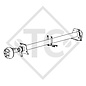 Braked axle 1500kg axle type CB 1505, 46.27.379.448, 4013490 - Knaus Eifelland 560