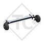 Braked axle SWING 1800kg axle type CB 1805, 4013890, Wörmann Gala