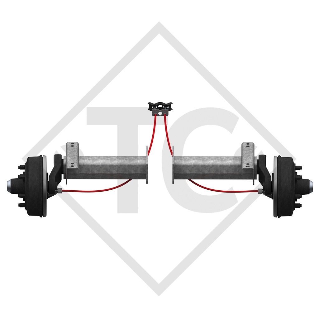 Semi ejes con freno 2500kg tipo de eje B 2500-8 (par)