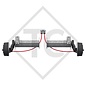 Braked half axles 1600kg axle type B 1600-1 (pair)