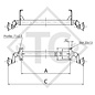 Assale sfrenato 750kg PLUS OPTIMA tipo di assale 700-5 con supporto alta