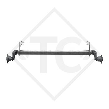 Unbraked axle 750kg PLUS OPTIMA  axle type 700-5 with high axle bracket