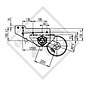 Braked axle 1900kg axle type B 2000-2