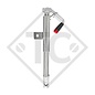 Register levers □45mm square, for height adjustment of the drawbar, type P 521S/34, for agricultural machines and trailers, machines for building industry, implements for road maintenance and snow