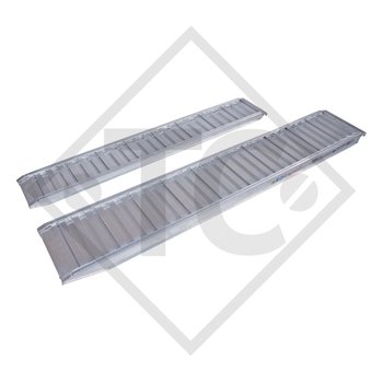 Ramp made from aluminium type 60A25GH600, version A, 1 piece