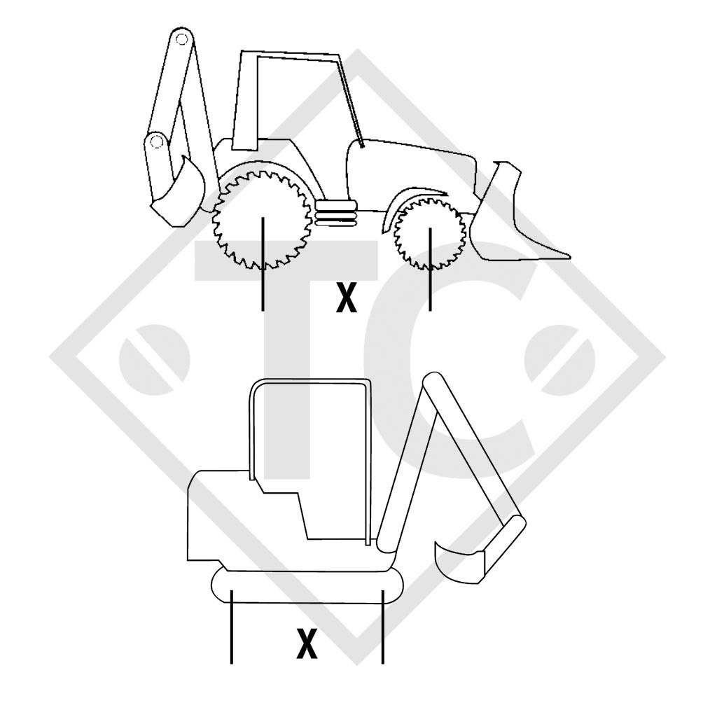 Rampe de chargement en aluminium type 60A25 H665, version B, 1 pièce