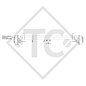Achse gebremst SWING 1350kg Achstyp CB 1355, 53.25.1.16.387, FLAMINGO, SARIS