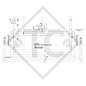 Braked axle SWING 1350kg axle type CB 1355, 53.25.1.16.387, FLAMINGO