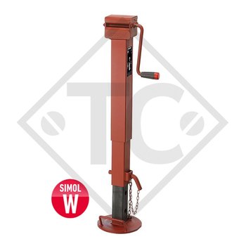 Piedino di stazionamento □80mm quadro, tipo DG 706/3SFW