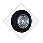 Wheel 185/70R13C M+S Giti Savero with rim 5.00x13, suitable for all common trailer types