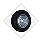 Wheel 185/70R13C M+S Giti Savero with rim 5.00x13, suitable for all common trailer types