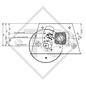 Braked axle 1350kg / 1400kg axle type SCB 1355, 46.25.379.948, 4013361 - REPRODUCTION, NO LONGER AVAILABLE AS ORIGINAL!