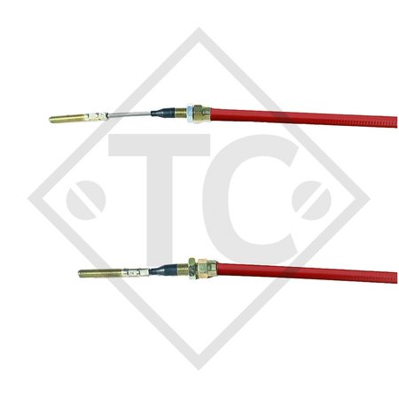 Cable bowden 1221596 con 2x rosca M10, funda con rosca M14, versión A - acero