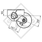 Eje con freno 1200kg COMPACT tipo de eje B 1200-3 - Anssems GT0