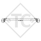 Braked axle 1500kg axle type B 1600-3, watertight