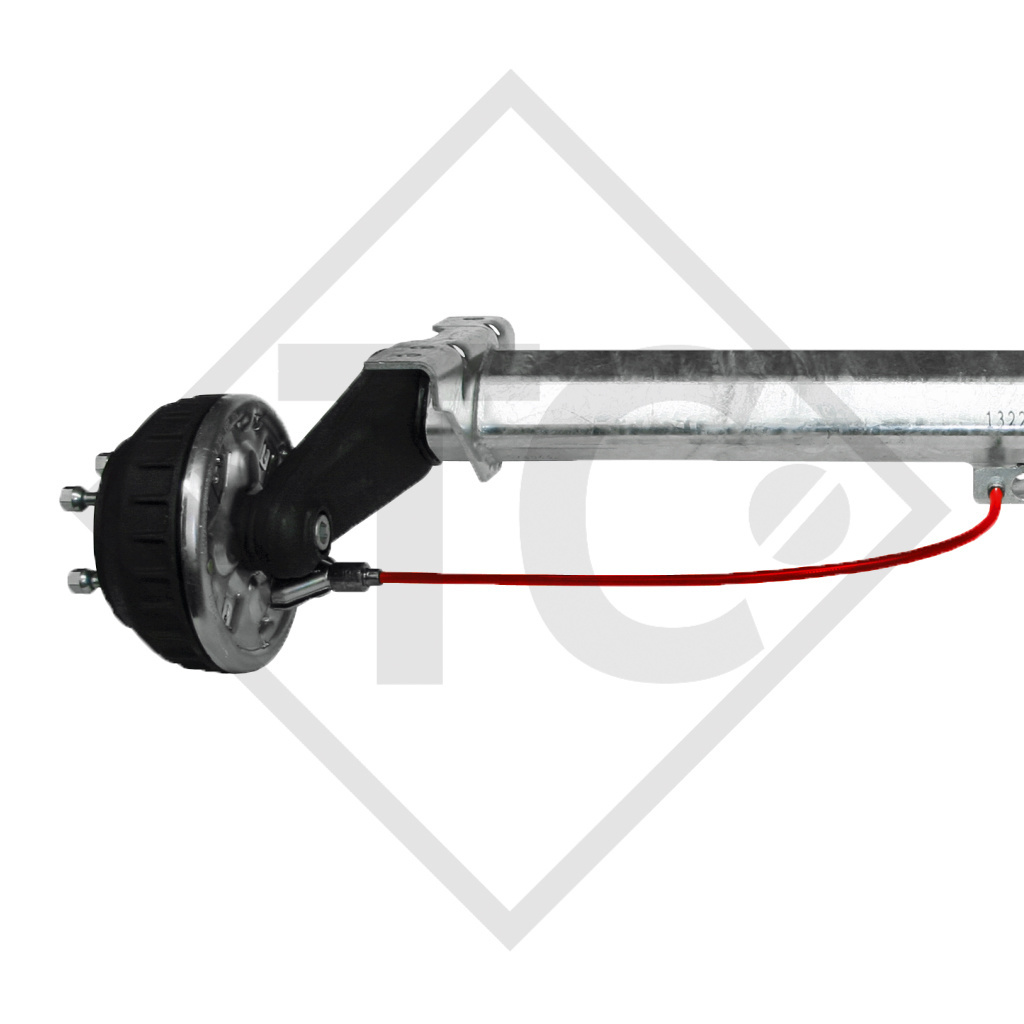 Braked axle 1350kg EURO COMPACT axle type 2xB 1200-5