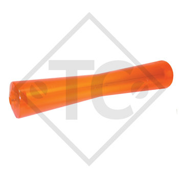 STOLTZ, Rullo per carrelli portabarche PROFI, rullo chiglia tipo RP-18, giallo, Ø81x450mm