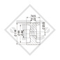 STOLTZ, Boat roller PROFI, keel roller type RP-54, yellow, Ø119x74,5mm