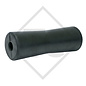 Boat roller, keel roller black, Ø69x197mm