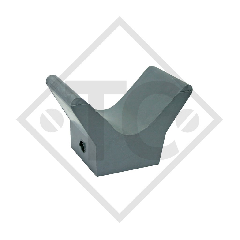 Appoggio prua grigio, Ø135x75mm