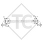 Unbraked axle 500kg axle type 400-5