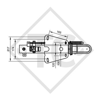 Freno a repulsione V tipo RAV/SR 2.0M, 2000kg - 90.337.033