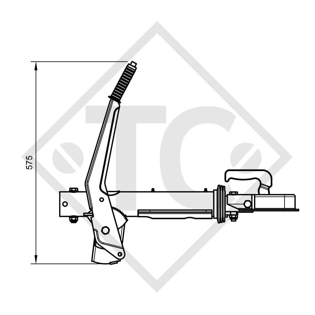 Enganche de inercia en V tipo RAV/SR 2.0M, 2000kg - 90.337.033