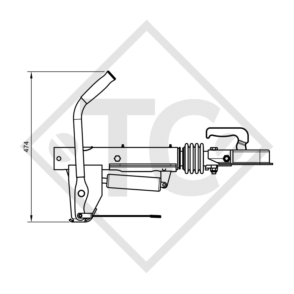 Freno a repulsione V tipo RAB 20F, 1300 - 2000kg - 90.332.000