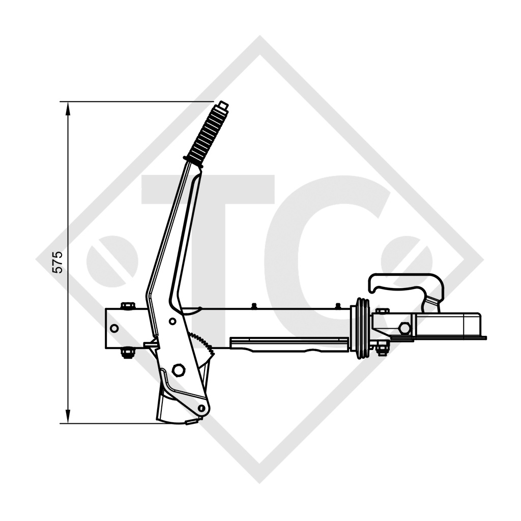 Enganche de inercia en V tipo RAV/SR 2.0M, 2000kg - 90.337.213