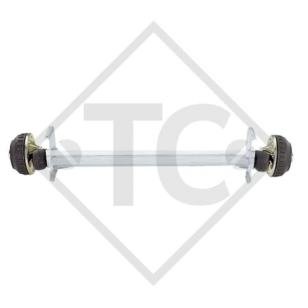 Braked axle 1700kg axle type DB 1605, 45.29.368.448