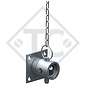 Steady leg attachment construction set pivoting 90° sideways, 1863553, suitable for all trailer types