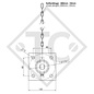 Steady leg attachment construction set pivoting 90° sideways, 1863553, suitable for all trailer types