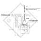 Kit fixation de béquille basculable de côté 90°, 1863553, pour tous types courants de remorques