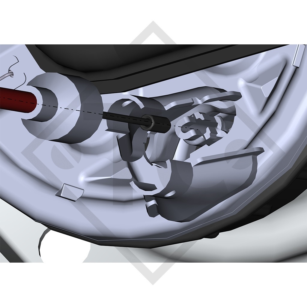 Bowdenzug 1221291 einhängbar mit Nippel, Ausf. PROFI LONGLIFE