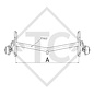 Braked axle 1360kg EURO1 axle type DELTA SI-N 12-2 KIP CARAVANS