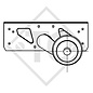 Braked axle 1360kg EURO1 axle type DELTA SI-N 12-2 KIP CARAVANS