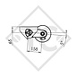 Braked axle 1000kg EURO Compact axle type B 850-10 - REDWOOD GLOBAL FORST 750