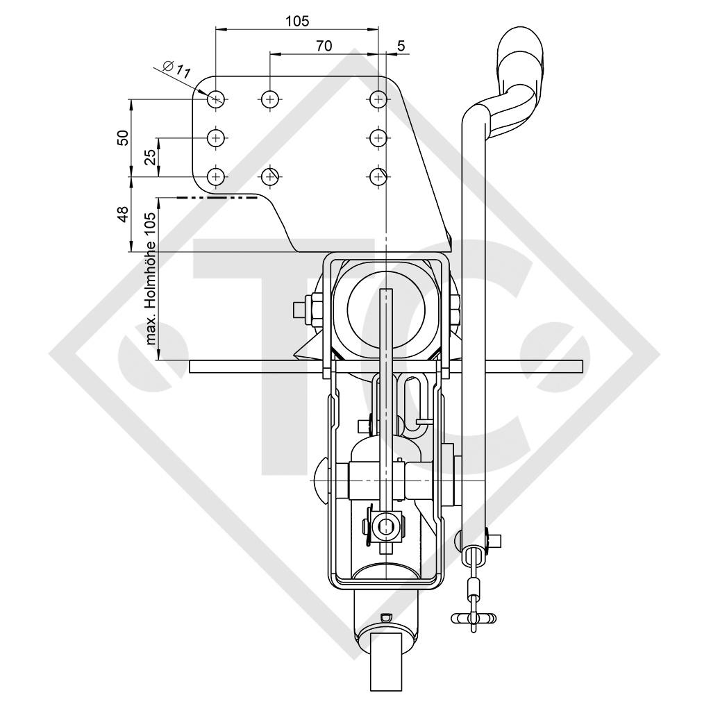 Freno a repulsione V tipo ZAF 1.6-3, 750 - 1500kg, 48.27.581.057
