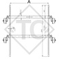 Conjuntos ejes tándem con freno 2500kg EURO COMPACT tipo de eje 2xB 1200-5 MANEGOLD