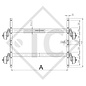 Achse Tandemaggregat gebremst 2000kg EURO COMPACT Achstyp 2xB 1000-3