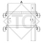 Conjuntos ejes tándem con freno 3500kg EURO1 tipo de eje 2xB 1800-9 MANEGOLD