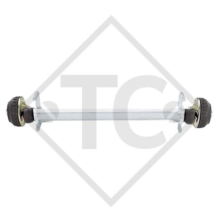 Braked axle 1000kg EURO COMPACT axle type B 850-10, Caravelair M400
