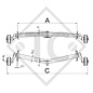 Assale frenato 900kg EURO PLUS tipo di assale B 850-5, Thrun-Eicker