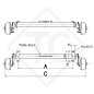 Eje con freno 1000kg EURO COMPACT tipo de eje B 850-10