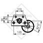 Assale frenato 850kg EURO1 tipo di assale B 850-4, RAPIDO caravanes Club 32 TDL