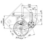 Achse gebremst 1350kg Achstyp H 135 B, 3203121 / 3204590 Humbaur